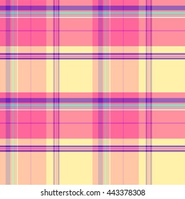 Tartan seamless pattern. Vector colorful texture. 