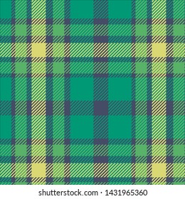 Tartan Seamless Pattern in Yellow and Green . Texture for plaid, tablecloths, clothes, shirts, dresses, paper, bedding, blankets, quilts and other textile products. Vector illustration EPS 10