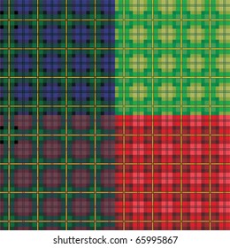 Tartan seamless patterns