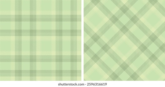 Tartan Seamless Patterns in Pastel themed colors
