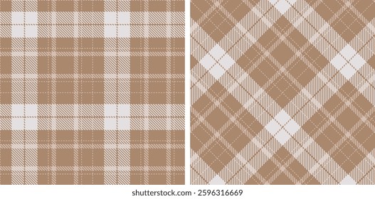 Tartan Seamless Patterns in Pastel themed colors