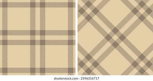 Tartan Seamless Patterns in Pastel themed colors