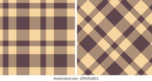 Tartan Seamless Patterns in Pastel themed colors