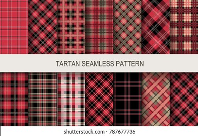 Tartán se caracteriza perfectamente por colores rojo y negro