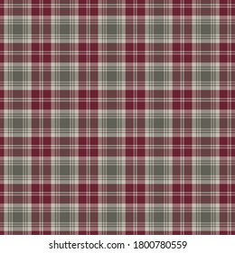 Tartan seamless plaid pattern background. Texture for plaid, tablecloths, clothes, shirts, dresses, paper, bedding, blankets, quilts and other textile products. Vector illustration EPS 10