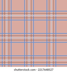 Tartan seamless plaid pattern background. Seamless pattern in fascinating cozy brown and  blue colors for plaid, fabric, textile, clothes, tablecloth and other things