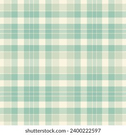 Tartan seamless textile of vector fabric pattern with a plaid check background texture in light and pastel colors.