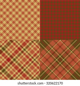 Tartan seamless texture set