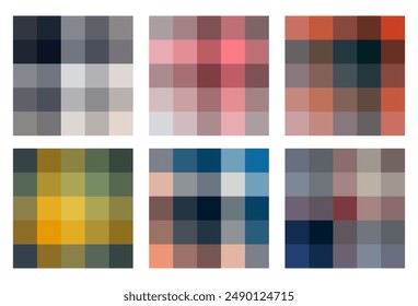 Tartán de fondo de patrón de Ilustración vectorial sin fisuras. Abstractas escocés tartán diseño de la tela de uso para todo el envoltorio de la tela y otros