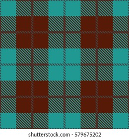 Tartan seamless vector patterns in brown and blue colors