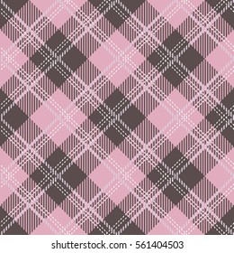 Tartan seamless vector patterns in gray-and-pink colors