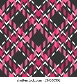Tartan seamless vector patterns in gray-lilac colors