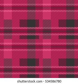 Tartan seamless vector patterns in lilac-gray colors