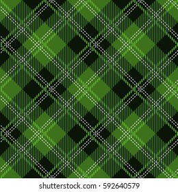 Tartan seamless vector patterns Patrick Day