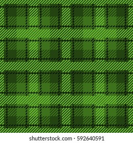 Tartan seamless vector patterns Patrick Day