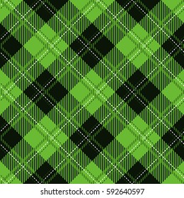 Tartan seamless vector patterns Patrick Day