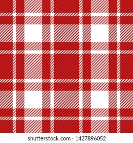 Tartan Tattersalls Plaid Scottish Pattern Red Stock Vector (Royalty ...