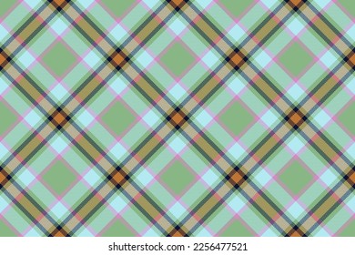 Tartan textile check. Plaid vector texture. Seamless fabric pattern background in pink and light colors.