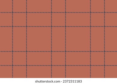 Tartan textile check of seamless vector background with a plaid pattern fabric texture in red and cyan colors.