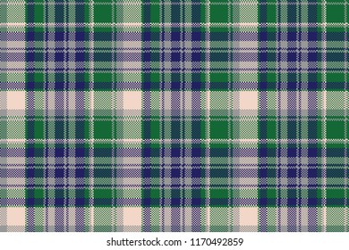 Tartan textile check texture seamless pattern. Vector illustration.