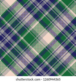 Tartan textile check texture seamless pattern. Vector illustration.