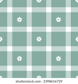 Tartan textile plaid of fabric check texture with a background pattern seamless vector in light and pastel colors.
