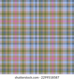 Tartán textil. Patrón de tejido sin fisuras. El fondo de la comprobación vectorial se coloca en colores magenta y cal.