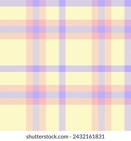 Tartan texture seamless of fabric vector textile with a check plaid background pattern in light and lemon chiffon colors.