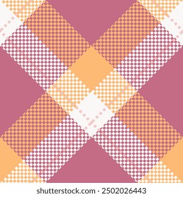 Tartan texture seamless pattern. Traditional Scottish checkered plaid ornament. Coloured geometric intersecting striped vector illustration.