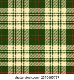 tartan textured plaid design, christmas checkered seamless pattern, winter wrapping paper vector template