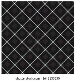 Tartan traditional checkered british fabric seamless pattern BLUE