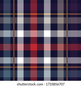 Tartan, Twill plaid seamless pattern abstract background illustration. Scottish style texture for textile print, wallpapers, shirt, fabric, wrapping paper. Vintage square geometric. - Vector