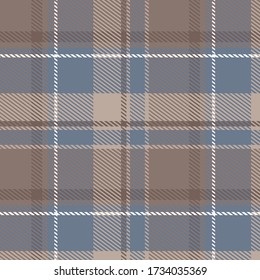 Tartan, Twill plaid seamless pattern abstract background illustration. Scottish style texture for textile print, wallpapers, shirt, fabric, wrapping paper. Vintage square geometric. - Vector