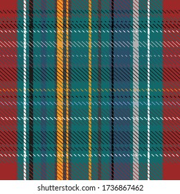 Tartan, Twill plaid seamless pattern abstract background illustration. Scottish style texture for textile print, wallpapers, shirt, fabric, wrapping paper. Vintage square geometric. - Vector