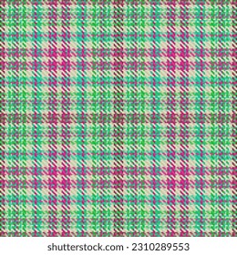 Tartan vector background of plaid textile check with a pattern texture fabric seamless in turquoise and magenta colors.