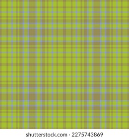 Tartan vector plaid. Background texture fabric. Pattern textile check seamless in lime and blue colors.