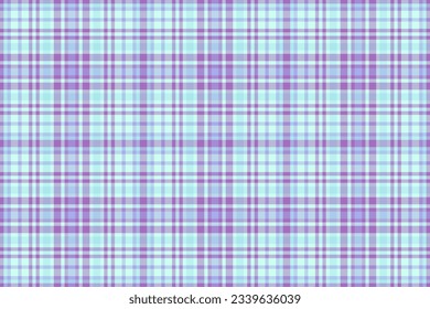 Funda vectorial de tartán de corte textil con textura de fondo de tela sin fisuras en colores claros y púrpura.