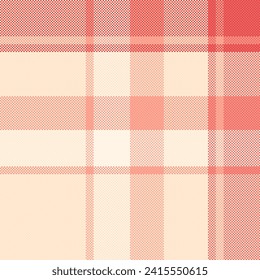 Tartan vector plaid of pattern seamless check with a background textile texture fabric in red and light colors.