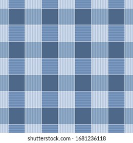 Tartan Vector Seamless Patterns, Chinese Blue And White Porcelain's Color
