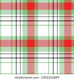 Tartan vs Plaids pattern seamless red green colour background.  Buffolo check flannel art design fo print fabric clots jacket kilt cotton fashion lumberjack