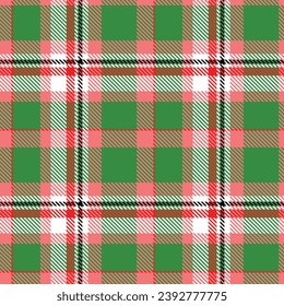 Tartan vs Plaids pattern seamless red green colour background.  Buffolo check flannel art design fo print fabric clots jacket kilt cotton fashion lumberjack 