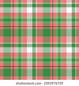 Tartan vs Plaids pattern seamless red green colour background.  Buffolo check flannel art design fo print fabric clots jacket kilt cotton fashion lumberjack 
