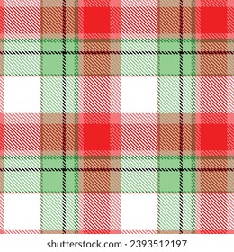 Tartan vs Plaids pattern seamless red green colour background.  Buffolo check flannel art design fo print fabric clots jacket kilt cotton fashion lumberjack 