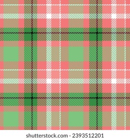 Tartan vs Plaids pattern seamless red green colour background.  Buffolo check flannel art design fo print fabric clots jacket kilt cotton fashion lumberjack 