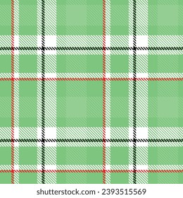Tartan vs Plaids pattern seamless white green colour background.  Buffolo check flannel art design fo print fabric clots jacket kilt cotton fashion lumberjack 