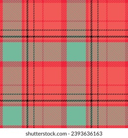 Tartan vs Plaids pattern seamless red green colour background.  Buffolo check flannel art design fo print fabric clots jacket kilt cotton fashion lumberjack 