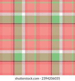 Tartan vs Plaids pattern seamless red green colour background.  Buffolo check flannel art design fo print fabric clots jacket kilt cotton fashion lumberjack 