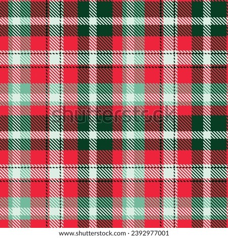 Tartan vs Plaids pattern seamless red green colour background.  Buffolo check flannel art design fo print fabric clots jacket kilt cotton fashion lumberjack 