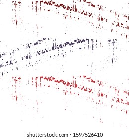 Tartan watercolor brush stripes pattern. Red and violet paintbrush lines horizontal  texture for backdrop. Hand drown paint strokes graphic artwork. For print.