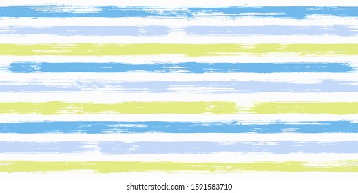 Tartan watercolor brush stripes seamless pattern. and paintbrush lines horizontal seamless texture for background. Hand drown paint strokes decoration artwork. For garment.